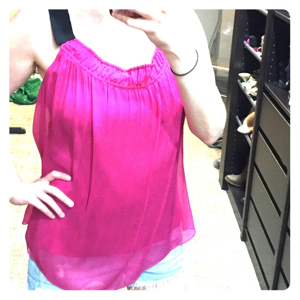 Fuchsia DVF top